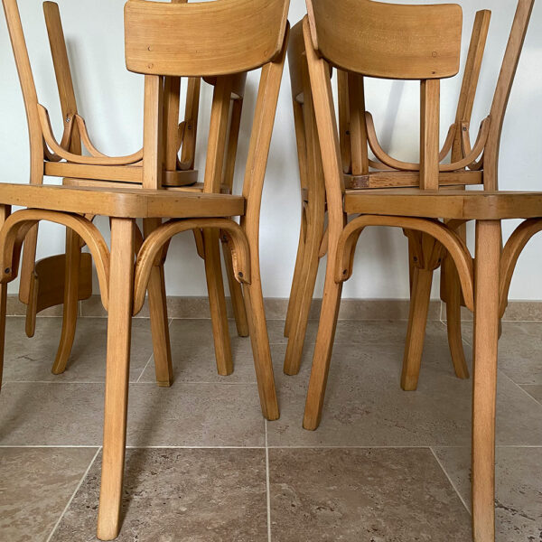 Lot de six chaises bistrot Baumann restaurées
